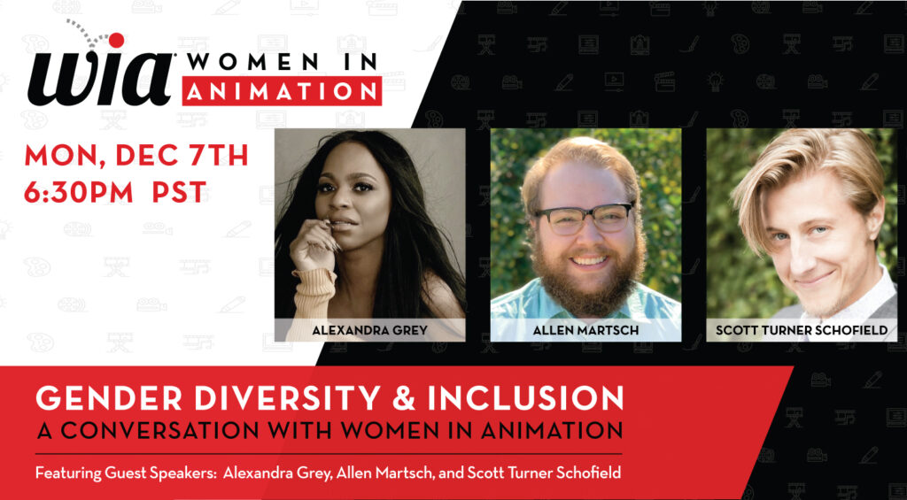 Dec 7 - Gender Diversity & Inclusion: A Conversation With Women In Animation